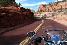 Motorcycle Riding In Zion National Park