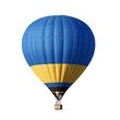 © New Africa - Bright colorful hot air balloon on white background