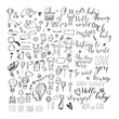 © Ксения Бакшаева - Set of hand drawn design elements for baby shower.