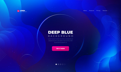 Wall Mural - Liquid color background design. Fluid gradient shapes composition. Futuristic design posters. Eps10 vector.