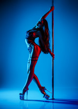 Woman Pole Dancing