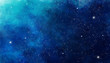 canvas print picture - Blue watercolor space background. Illustration painting