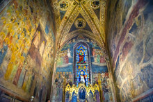 Altarpiece Frescos Strozzi Chapel Santa Maria Novella Florence Italy