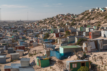 Township houses in Cape Town, South Africa