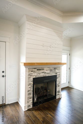 Modern Open Spacious Living Room With Tiled Fireplace And Custom Mantle Dark Wood Floors This Stock Photo Explore Similar Images At Adobe - Dark Wood Fireplace Modern Open Spacious Living Room With Tiled Fireplace And Custom Mantle Dark Wood Floors This Stock Photo Explore Similar Images At Adobe - Dark Wood Fireplace