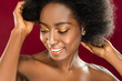 © zinkevych - Portrait of a happy afro American woman