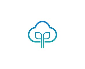 Wall Mural - Cloud logo