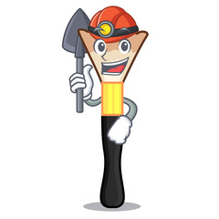 Poster - Miner blusher isolated with in the cartoons