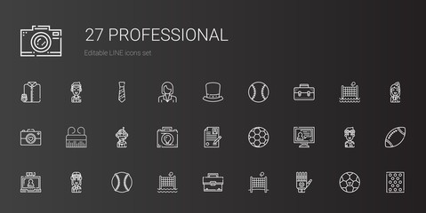 Wall Mural - professional icons set