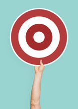 Hand Holding A Target Icon Clipart