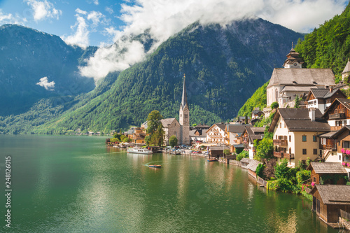 Halstatt A Beautiful Austrian Village On A Lake Buy This Stock Photo And Explore Similar Images At Adobe Stock Adobe Stock