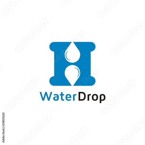 Letter H Water Drop Icon Design Template Logo Design Inspiration Buy This Stock Vector And Explore Similar Vectors At Adobe Stock Adobe Stock