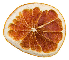 Wall Mural - sliced grapefruit isolated on white background