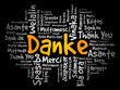 © dizain - Danke (Thank You in German) word cloud background in different languages
