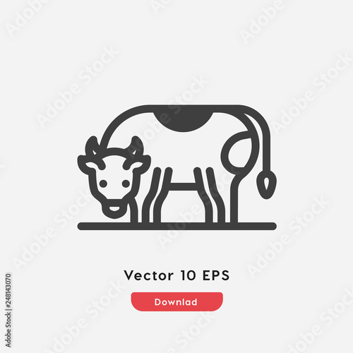 Cow Icon Vector Cow Symbol Cow Icon Vector Symbol Illustration Design Stock Vector Adobe Stock