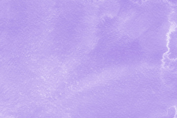 Sticker - Violet watercolor texture with abstract washes and brush strokes on the white paper background. Digital paper background.