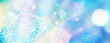 Banner Blume des Lebens, die Licht in zarten Pastellfarben aussendet
