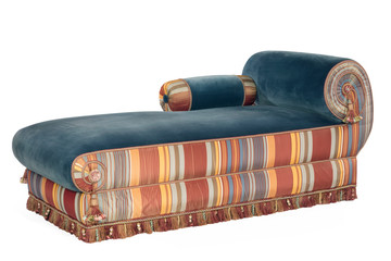 Wall Mural - scroll arm sofa chaise longue or day bed