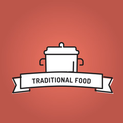 Poster - TRADITIONAL FOOD LINE ICON SET