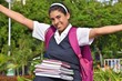 © dtiberio - Catholic Colombian Female Student And Freedom Wearing Uniform With Books