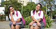 © dtiberio - Stitch Happy Hispanic Teen Female Posing As Twin Sisters.Jpg