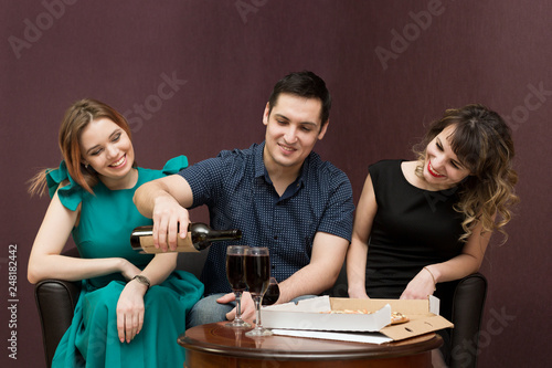 One Man In The Company Of Two Women Party Alcohol Girls Seduce A Man One Man In The Company Of Two Women Party Alcohol Girls Seduce A Man