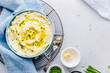 © The Picture Pantry - Mashed Potatoes in a Bowl, garnished with chives