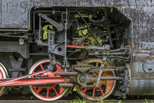 Old Steam Locomotive Wheels