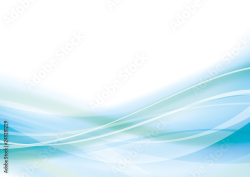 アブストラクト 波 なめらか 曲線 背景 青 Stock Vector Adobe Stock