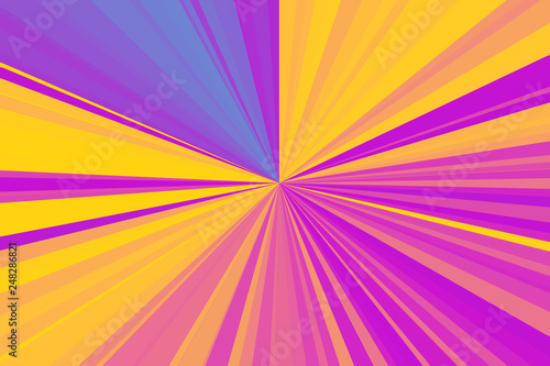 Abstract holographic neon rays background. Colorful stripes beam pattern. Sty...