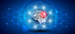 Human brain treatment concept