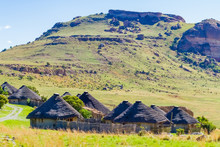 Basotho Cultural Village In Drakensberg Mountains South Africa