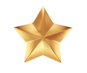 gold star isolated on white