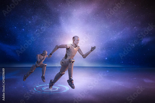 Leinwand Poster  Fast speed technology concept