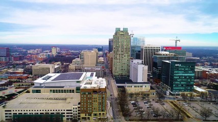 Sticker - Downtown Raleigh North Carolina Aerial