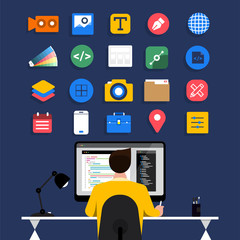 Wall Mural - web designe and programmer