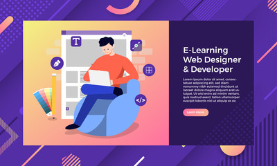 Wall Mural - web designer & developer