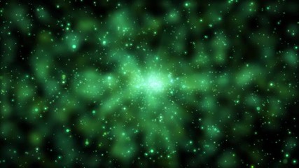 Wall Mural - beautiful abstract background, shiny glitter particles move smoothly on black background, dynamic, animation
