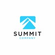 © buqancreative - summit vector icon logo vector illustration of mountain