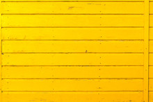 Section Of Yellow Wood Panelling From A Seaside Beach Hut. Perfect As A Background For Summer Holiday Or Seaside Themes.