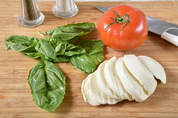 Sticker - Ingredients for caprese salad