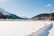 St. Moritz, St. Moritzersee, Oberengadin, Corvatsch, Winter, Wintersport, Winterwanderweg, Polo, Alpen, Graubünden, Schweiz