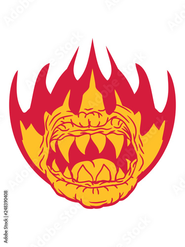 Feuer Flammen Heiss Brennen Fackel Monster Horror Halloween Mund Clipart Logo Fressen Buy This Stock Illustration And Explore Similar Illustrations At Adobe Stock Adobe Stock