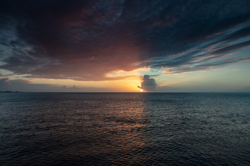 Wall Mural - sunset over the sea