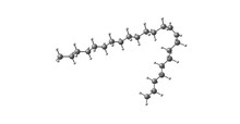 Tricosene Molecular Structure Isolated On White