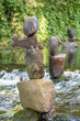 Rock sculpture on Water of Leith Edinburgh