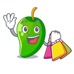 Sticker - Shopping green mango slices in the character