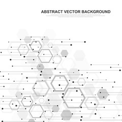 Fototapete - Networking connection concept abstract technology. Global network connections with points and lines. Big data visualization. Futuristic infographic. Vector illustration