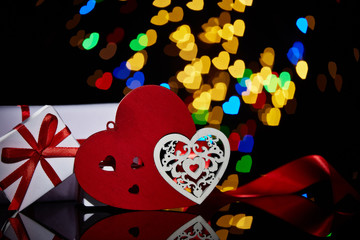 Festive Valentine's day background.