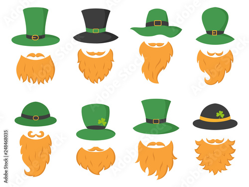 irish hat with beard